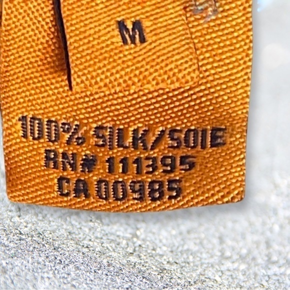 Tory Burch Silk Turquoise Blue Print V-Neck Beaded Tunic Size M - Picture 8 of 9